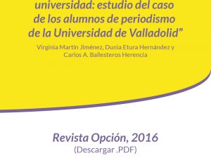 Artículo. Igualdad de género en la universidad: estudio del caso de los alumnos de periodismo de la Universidad de Valladolid